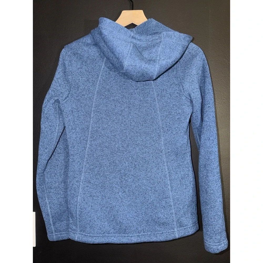 The North Face Womens Fleece Zip Up Hoodie Blue Heather‎ Size S - Picture 2 of 5